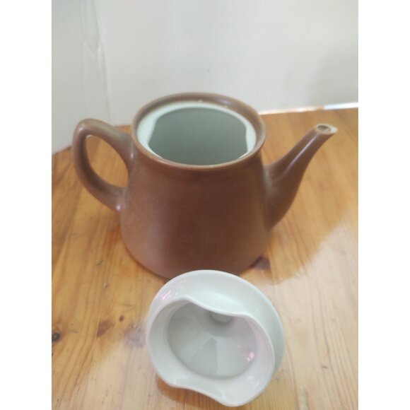 Vintage Ceramic Teapot with ivy leaf lid design, 1960s Oven King Italy - Picture 8 of 14